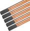 PATIKIL Copper Coated Gouging Carbon Electrode Rods, 10mm/0.4 Inch Dia, 355mm/14-inch Length, Pack of 5 for Welding