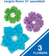 Carson Dellosa Creatively Inspired 3D Flower Bulletin Board Decorations, Blue, Purple, and Green Flower, Paper Flowers Decorations for Wall, Flowers for Parties, Backdrops and Classroom Walls by Carson Dellosa Education