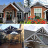 VEVOR Gable Plate, Black Powder-Coated Truss Connector Plates, 12:12 Pitch Gable Bracket for Wooden Beam Use