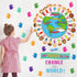 Tinlade 67 Pcs One World Together We Can Change The World Bulletin Board Set for Classroom