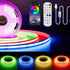 PAUTIX 5V USB COB RGB LED Strip Light 4.92ft/1.5m Color Changing Light