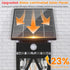 2 Pack 3 IP65 E26 Bulb Solar Porch Lights Outdoor, Dusk to Dawn & Motion Sensor Solar Wall Light with Lantern Shape