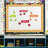 Whaline 82Ft Modern Boho Bulletin Board Borders, Sun Moon Leaves Trim Border for School Classroom Office Decor