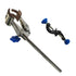 Lab Clamp, 4 Prong Finger Style Cork-Coated Head with Black Laboratory Stand Clip