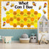 Bee Bulletin Board Decorations - Bee Theme Cutouts Set with Honeycombs and Stickers for Birthday Party Decor