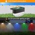 Outdoor,12 Pack Lights,8 Solar Fence Lights Solar Deck Fixed Colors Color Changing Modern Solar Powered,Waterproof LED