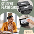 Black Index Card Holder 4x6, Index Card Box with Dividers, Ruled Cards & Stickers, Recipe Card Organizer