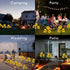 Outdoor Solar Garden Stake Lights Upgraded LED Solar Powered Light with 3 Sunflower for Garden Patio Backyard