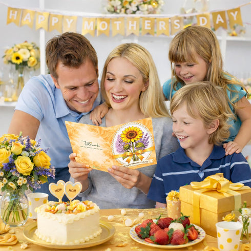 Mothers Day Card Sunflower, Sunflower Mothers Day Gift For Women Mom Grandma Nana Mimi Gigi Friends Sister Aunt Wife