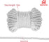 2pcs 32.8 (10m) 0.24 Inch (6mm) Silk Rope, Soft Strong Braided Twisted Japanese Cord Kit, Feet L, Dia, Thread Shiny