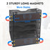 EASEPRES Magnetic 5 Pocket Mesh Hanging File Organizer, Wall Mounted Document Holder for Office Home School.