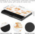 OTVEE Baby Tiger and Paw Print Pattern Business Card Holder Wallet Stainless Steel & Leather Pocket Business Card Case