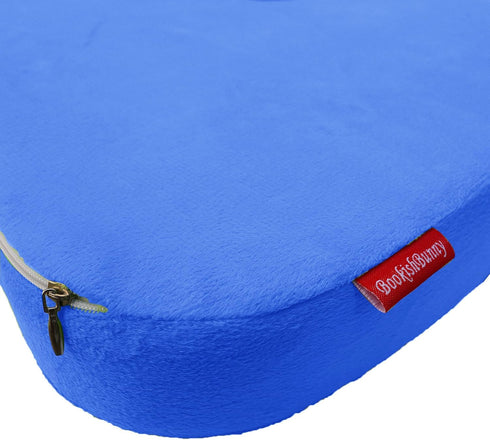 Bookishbunny Coccyx Orthopedic Memory Foam Office Chair and Car Seat Pad Comfort Cushion for Back Pain and Sciatica