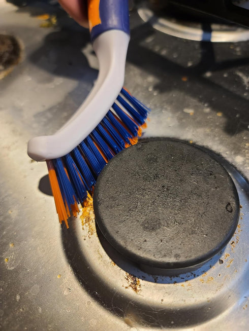 Bring It On Grout Cleaning Brush Crevice Cleaning Brush with Stiff Nylon Bristles Heavy-Duty Grout and Tile Cleaner