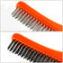 Set, 10" 2Pcs MAXMAN Wire Brush Heavy Duty Stainless Steel and Carbon Steel Wire Brushes for Cleaning Rust, Grill