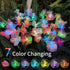 2 Pack JJGoo Solar Garden Lights, Solar Flower Swaying Light for Outside, New Upgraded Outdoor Waterproof Light