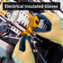Electrical Insulated Gloves, 400V High Voltage Resistance Electrician Safety Gloves, Rubber Non-Slip