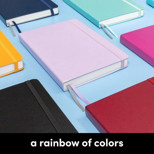 PAPERAGE Lined Journal Notebook, Blush, 252 Pages, Medium 5.7 x 8 inches, 100 GSM Thick Paper, Hardcover