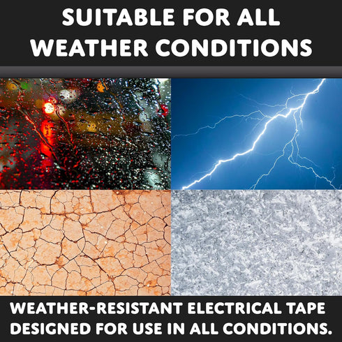 (1PK) Black Electrical Tape, PVC General Purpose, Waterproof, Flame-Retardant, UL Listed, 60’ x 3/4"