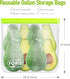 FORID Reusable Gallon Freezer Bags, 6 Pack Leakproof Extra Thick 1 Gallon Bags for Food & Meal Prep Storage