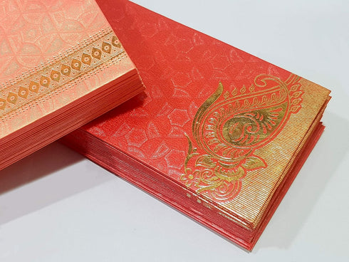eSplanade Multi Color Pack of 50 Money Gift Envelopes for Cash, Shagun Lifafa - Perfect for Weddings, Invitations, and