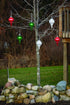 WP600 Battery Powered Hanging Decorative Outdoor Pulsing 8" Finial Light with Sensor Turns-On At Dark, White by Xodus Innovations