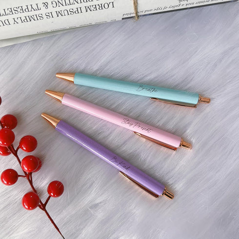 Jxueych Fancy Metal Pen Set with Inspirational Motivational Quotes Nice and Cute Boss Lady Gifts Teacher Pens Office Decor Coworker Employee Appreciation Gifts by Jxueych