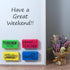 Magnetic Whiteboard Dry Eraser 4-Pack for Teachers, Cute Colorful Must Haves for Back to School Classroom Essentials