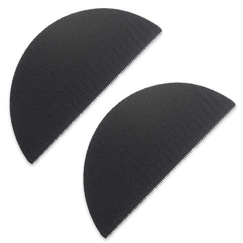 TGR Half Moon Hand Sanding Pad, Hook and Loop, 6 inch, 2 Pack
