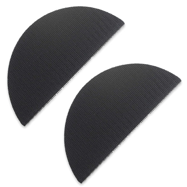 TGR Half Moon Hand Sanding Pad, Hook and Loop, 6 inch, 2 Pack