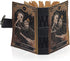 VC Book of Spells Leather Journal, Deckle Edge Paper Grimoire, Printed Journal, Gothic Notebook for Men and Women
