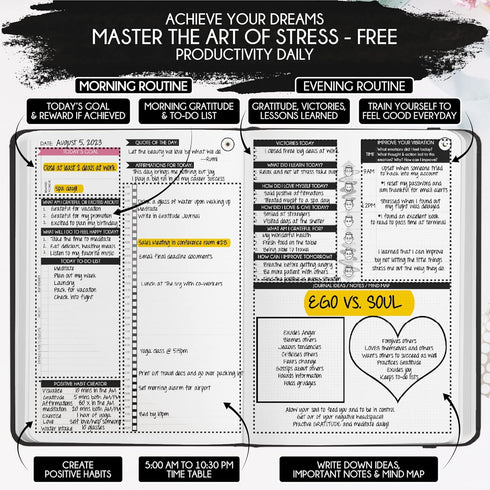Adhd Daily Planner - A Self Care Personal Gratitude Journal to Increase Productivity and Success in Life & Work, Weekly