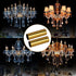 Generic 6PCS 25 100mm Gold Metal Chandelier Candle Light Cover Sleeves Replacement Part Chandelier Cover Tube x
