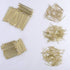 OMOTOOL Hardware Nail Assortment Kit, 510pcs Brass Plated Nails for Hanging Pictures and Woodworking
