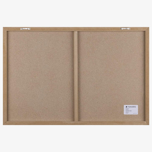 Navaris 16 x 24 inches Magnetic Dry Erase Board, Decorative White Board for Wall with Design, 5 Magnets & Marker