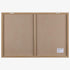 Navaris 16 x 24 inches Magnetic Dry Erase Board, Decorative White Board for Wall with Design, 5 Magnets & Marker