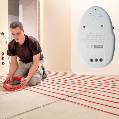LuxHeat Radiant Floor Heat Installation Cable Monitor with Instant Alarm for Electric Underfloor Heating