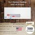 Cashier Depot #9 Business Envelopes with Left Window, 500/Box, 3 7/8 x 8 7/8