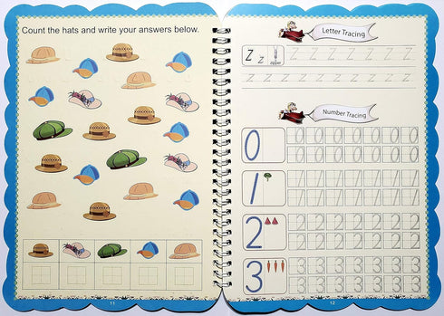 Handwriting Practice Workbook - Reusable Letter and Number Tracing