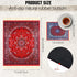 Hushee 4 Pcs Style Carpet Mouse Pad Mini Vintage Coasters Oriental Mouse Pad Floral Pattern Graduation Gift Rug