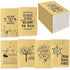 JOYO 24 Pack Kraft Unlined Notebook Journal, Pocket Notebook with 6 Designs (80 pages, 4” x 5.7”)