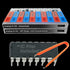 EEEEE IC kit 161 pcs, 20 models Chip Assortment Set Analog Integrated Circuits Electronics Parts Opamp Pack, 555 Timer Components, Op Amp, Oscillator, Pwm, IC Plier Included UA741 LM358 and More..