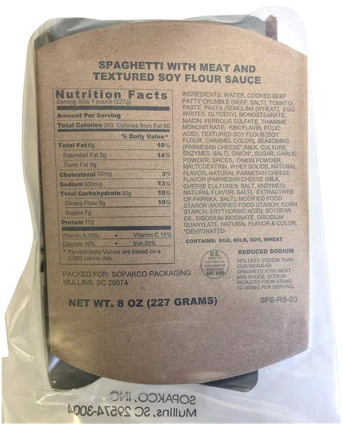 Ozark Outdoorz, LLC 6/2021 Pack 6/2026 16 Eat-2021 Date - expiration MREs with MREs-Reduced Sodium Food Rations-Meals