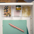 Martha Stewart Brody Desktop Storage Organizer, Stack and Slide Plastic Tray, Clear Organizer for Office, Kitchen,