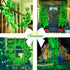 600 168Ft 8 JMEXSUSS LED Green St Patricks Day String Lights, Clear Wire Christmas Lights for Indoor Outdoor Tree Yard