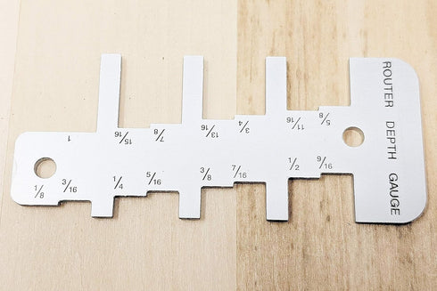 TOFL Router Depth Gauge – Easy Bit Depth Measuring Tool for Woodworking and DIY Projects