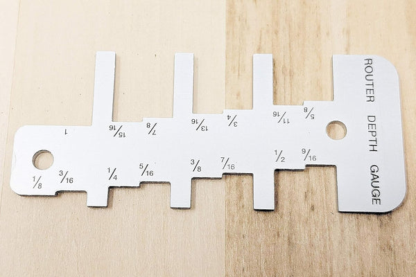 TOFL Router Depth Gauge – Easy Bit Depth Measuring Tool for Woodworking and DIY Projects