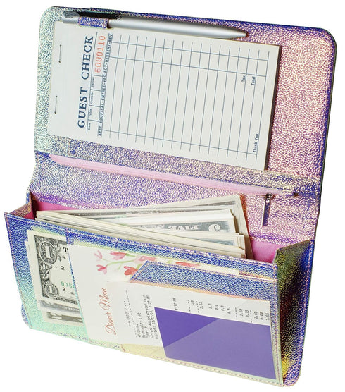 Zreal Server Book with Zipper Pocket, 5 X 9 Waitress Book, Magnetic
