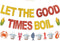 Amnbrei Let the Good Times Boil Banner - NO-DIY Glitter Seafood Boil Party