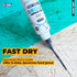 PentaUSA Tile Grout Repair Kit, Dark Grey Grout Filler, Fast Drying Formula, 8.8oz / 250gr with Grout Float